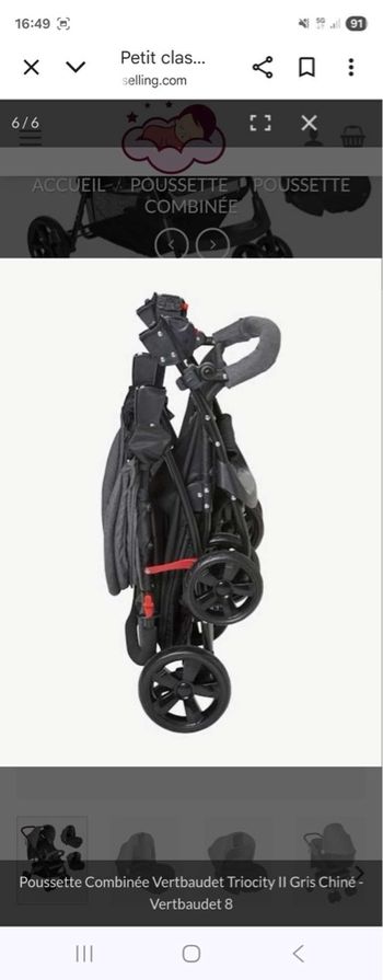 Poussette trio verbaudet