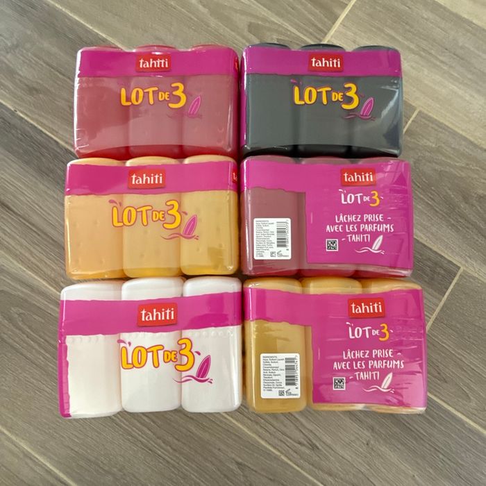Lot 3 gel douche Tahiti