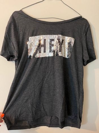 TEE shirt paillette mot