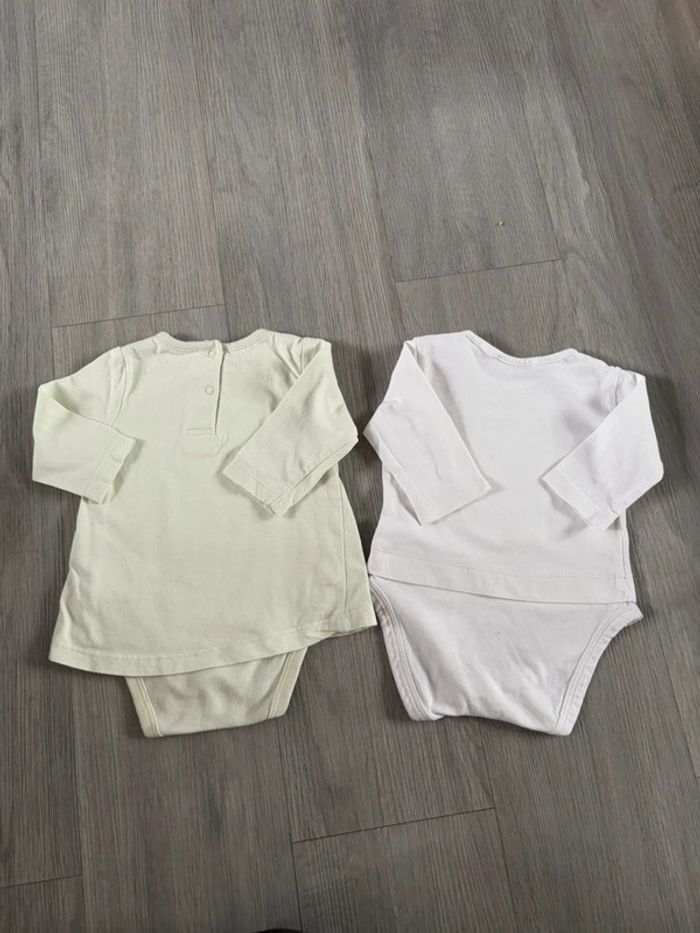 Lot de 2 tee shirt body intégré taille 3 mois - photo numéro 8