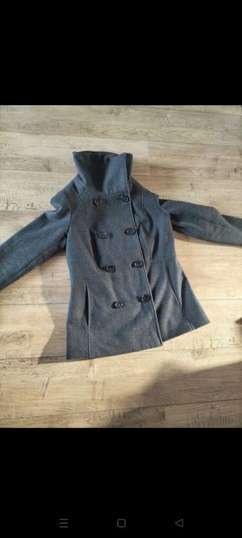 Manteau femme gris