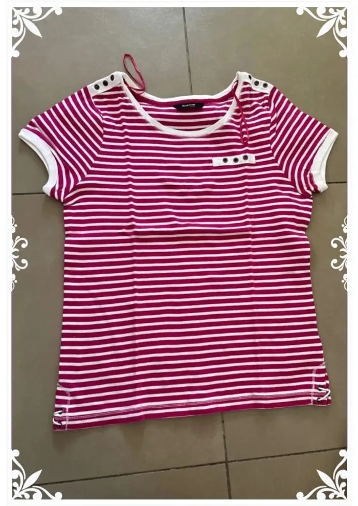 👕 T-shirt rayé Burton of London taille M - photo numéro 2