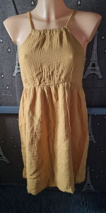 Robe d'été à bretelles 12ans (moutarde)