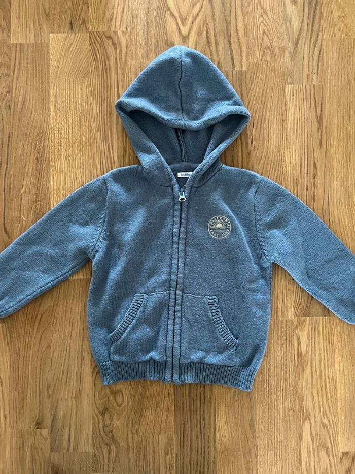 Pull zippé à capuche Bout’chou 36 mois