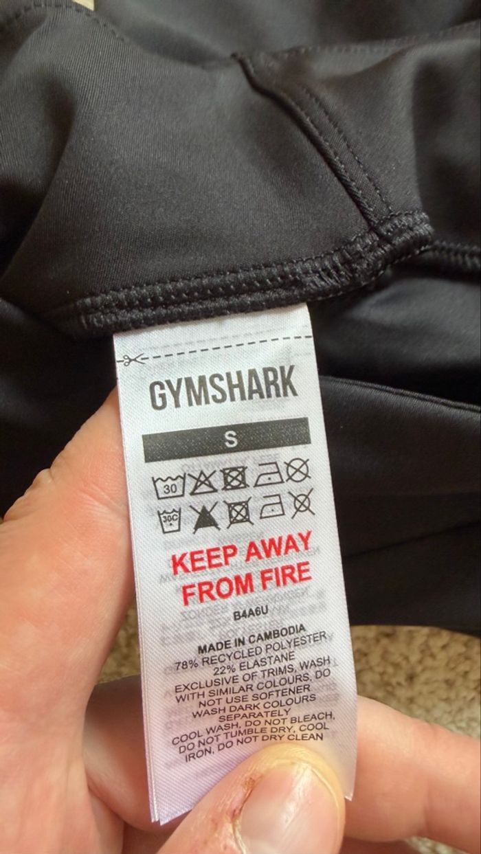 Gymshark Power Tight Shorts Noir Femme – Taille S Body Fit – Short Sport Fitness Musculation – Neuf - photo numéro 7