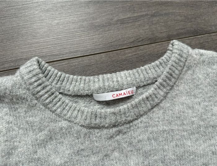 Pull de Noel gris femme S ou 36 Camaieu - photo numéro 3