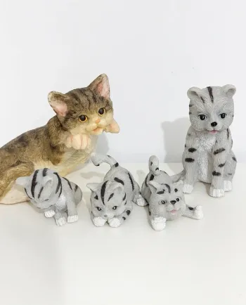 Figurines chats chatons 5 pièces 📦