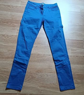 Pantalon slim bleu Promod 40
