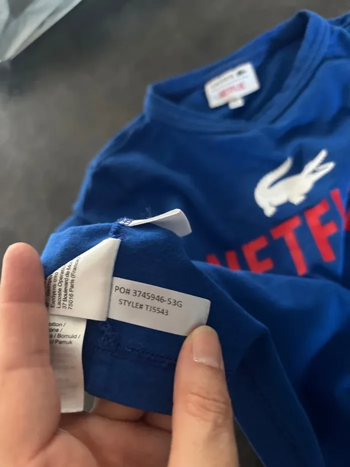 Tee shirt Lacoste x Netflix - photo numéro 7