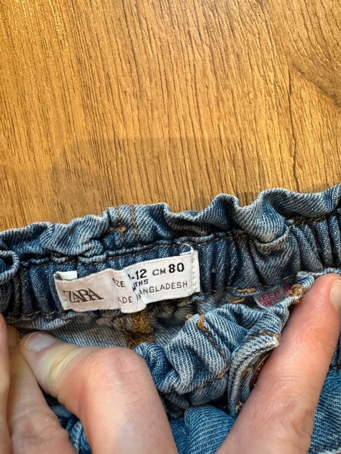 Pantalon jeans Zara 9-12mois - photo numéro 2