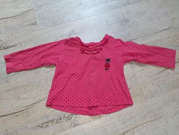 Tee shirt manche longue fille 12 mois