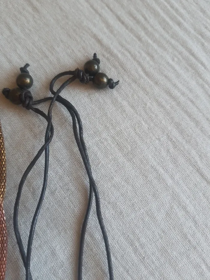 3 colliers cuir métal - photo numéro 7