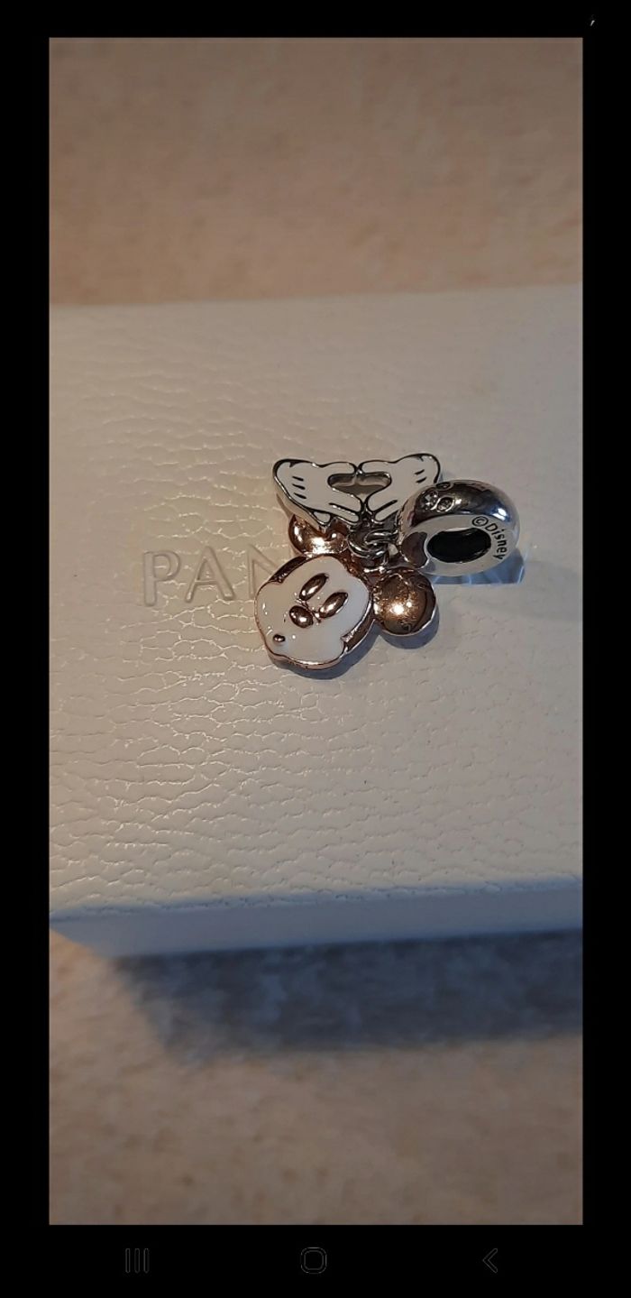 Charm Pandora >< Disney double pendant Mickey - photo numéro 4