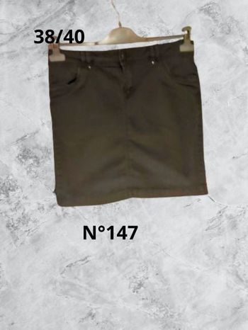 N°147 Jupe jean grise T38/40. Camaïeu.