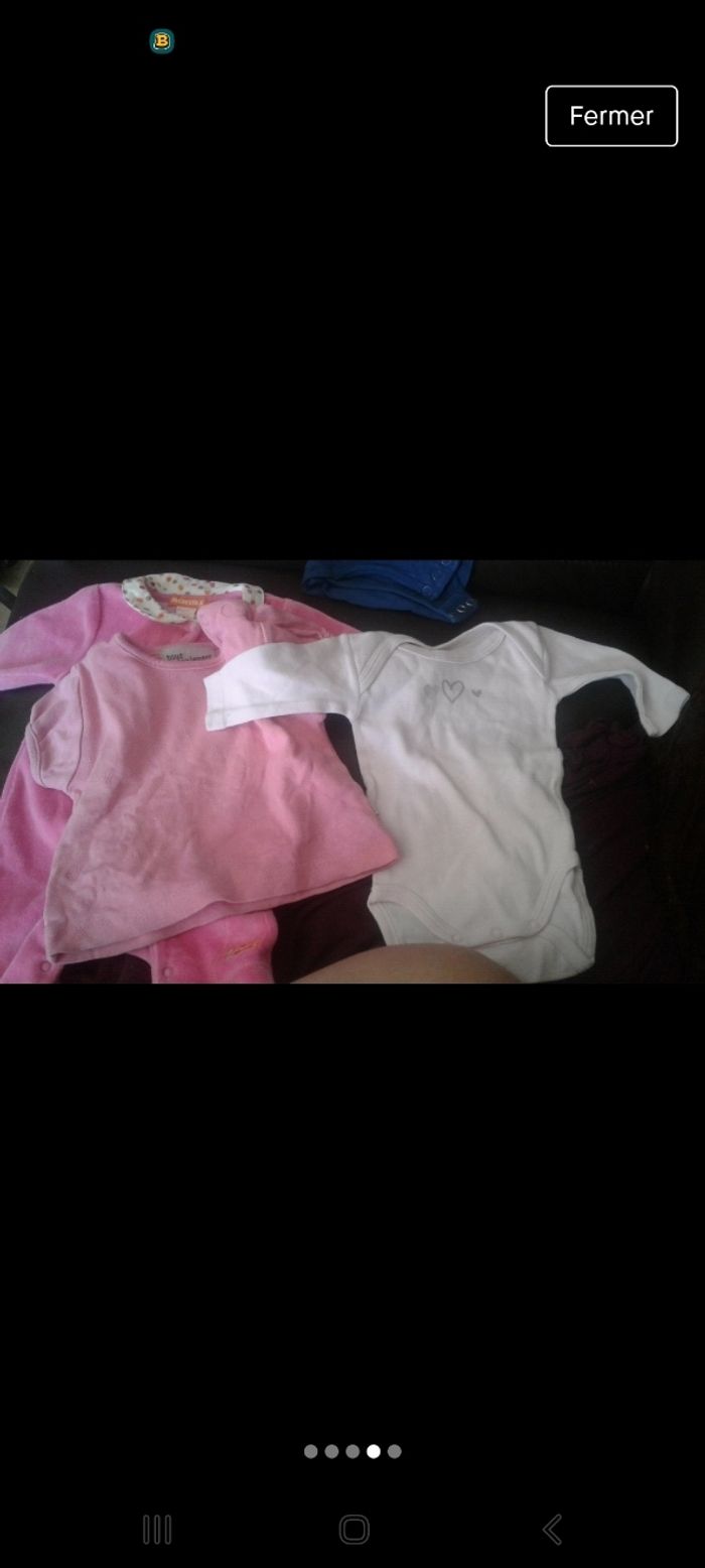 Lot 1mois fille pyjamas - photo numéro 4