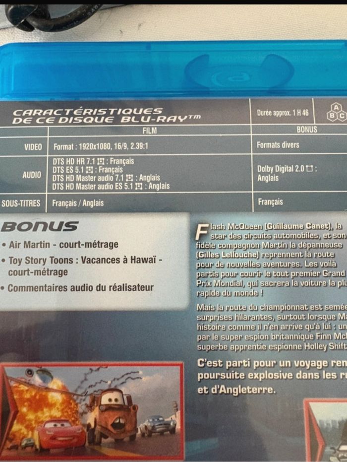 • Blu-ray ~ Cars 2 • - photo numéro 4