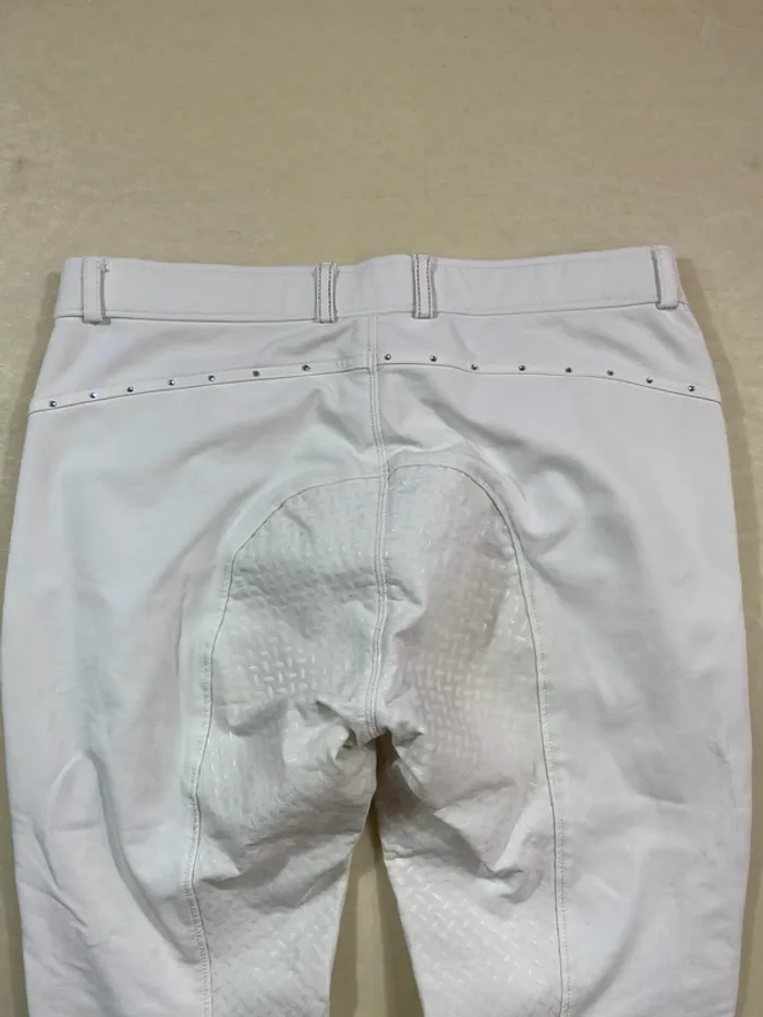 Pantalon 4Riders blanc strass – Full grip – Taille 42 (XL) - photo numéro 9