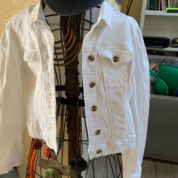 Blouson jean blanc
