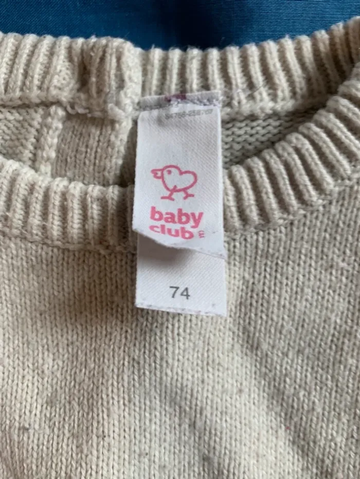lot de 2 pulls en laine de noël 9 mois cerfs doux et mignon - photo numéro 3