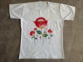 T shirt blanc avec sequins