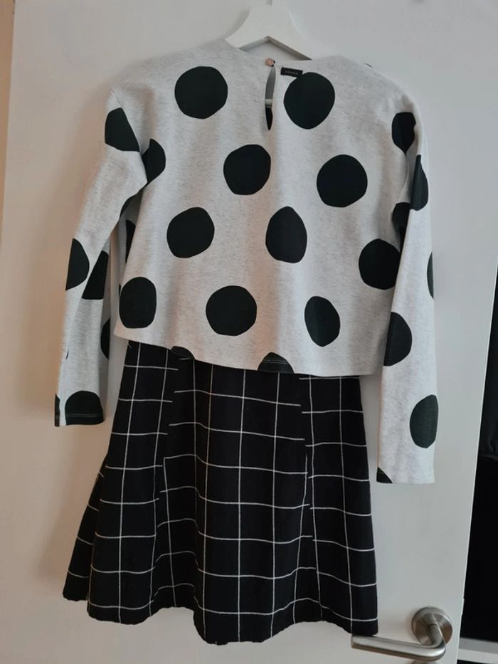 Robe 12 ans noir et blanc Catimini - photo numéro 3