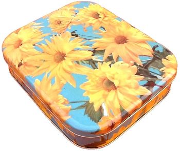 Années 1960  Boite métal à décor floral   Confiserie Italienne  Perugia