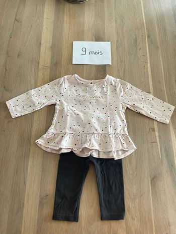 Ensemble fille Kiabi 9 mois