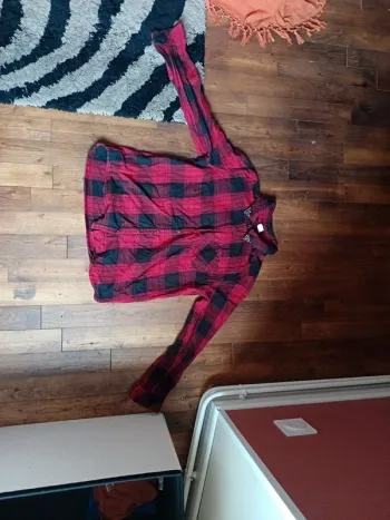 Chemise à carreaux femme