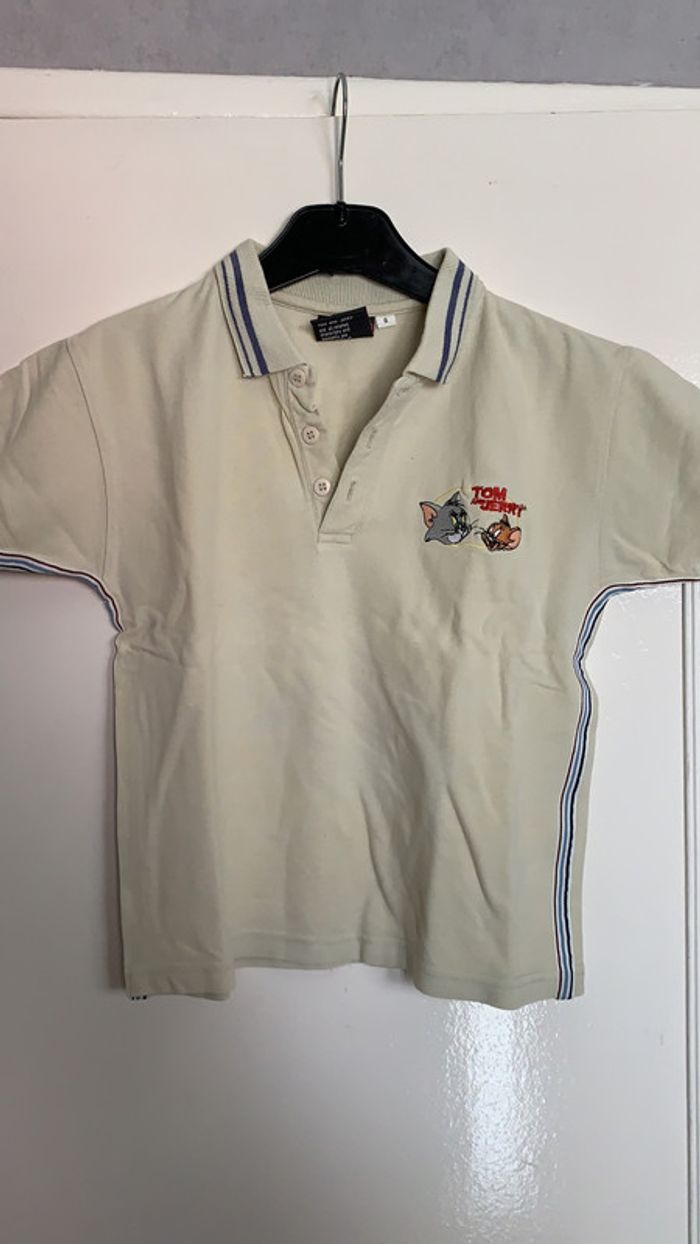 Polo crème Tom et Jerry 6 ans