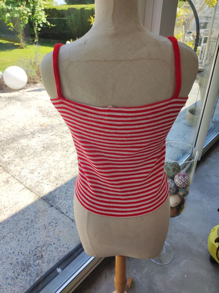 Top rouge blanc Taille 42 - photo numéro 2