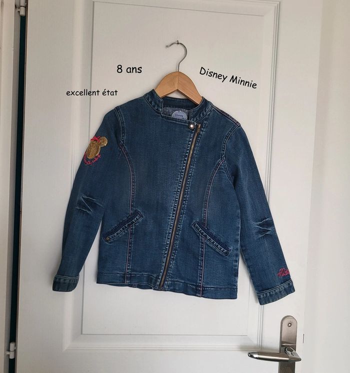 Veste en jean Minnie à sequins - photo numéro 2