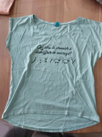 Tee-shirt annonce grossesse t.XL