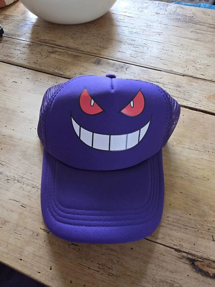 🧢 Casquette Pokémon Ectoplasma – Style Fantôme, Look de Dresseur 🖤👻 - photo numéro 6