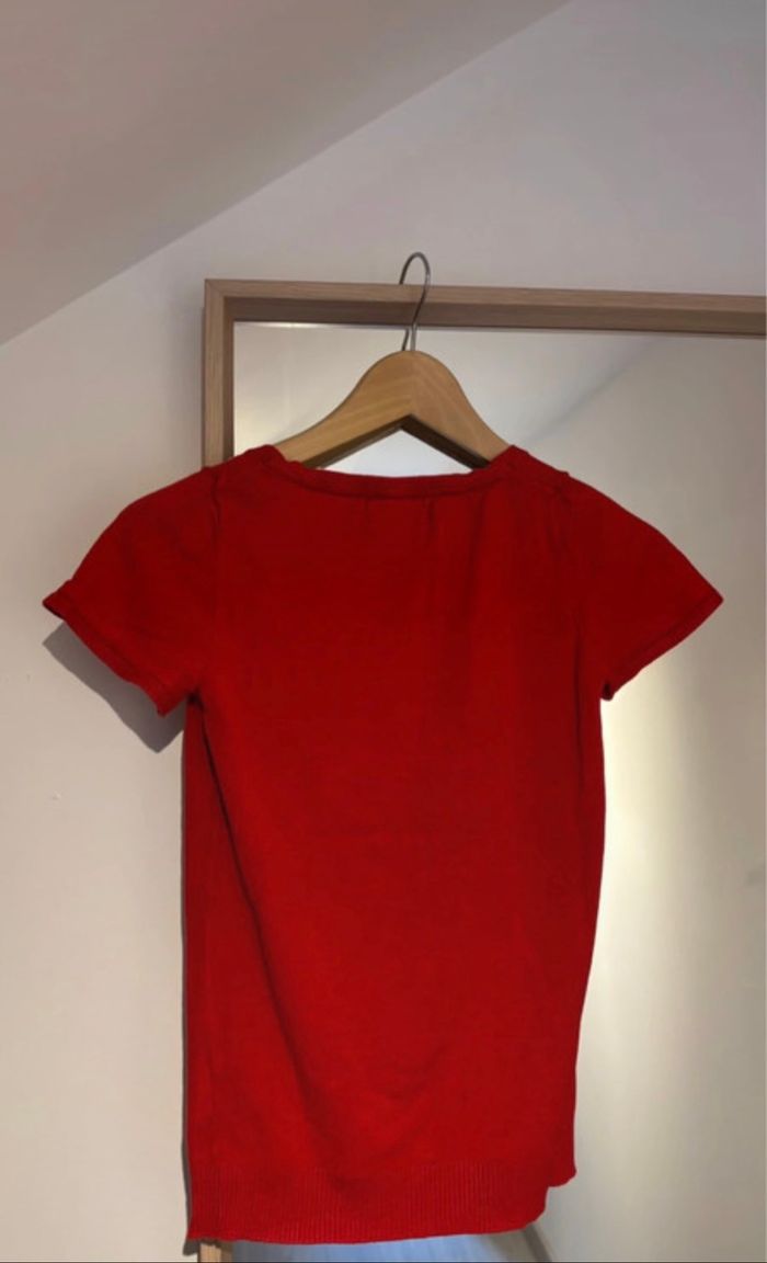 Tee shirt rouge Naf Naf taille S - photo numéro 4