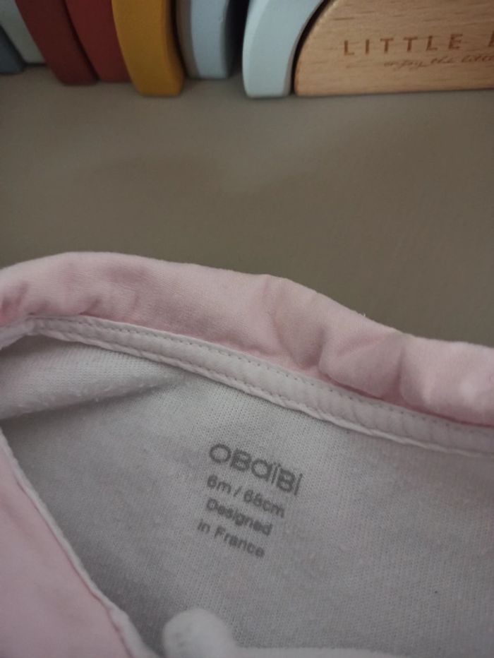 Pyjama blanc chaud 6 mois OBAIBI - photo numéro 3