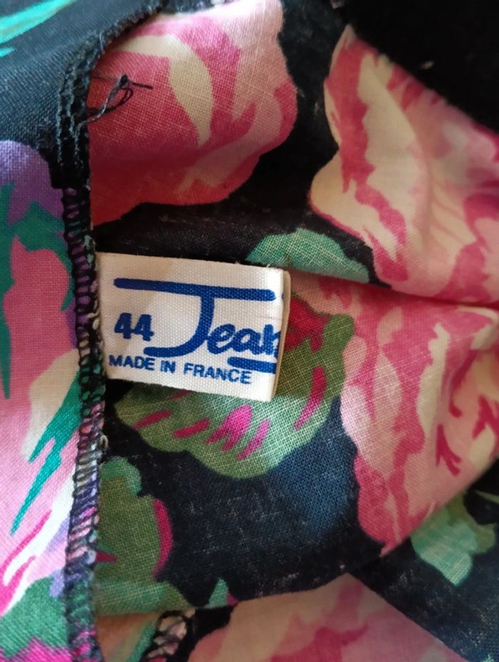 Veste vintage en coton à fleurs - photo numéro 7
