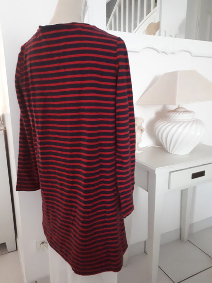 Pull long marinière coton Léon & Harper taille M - photo numéro 5