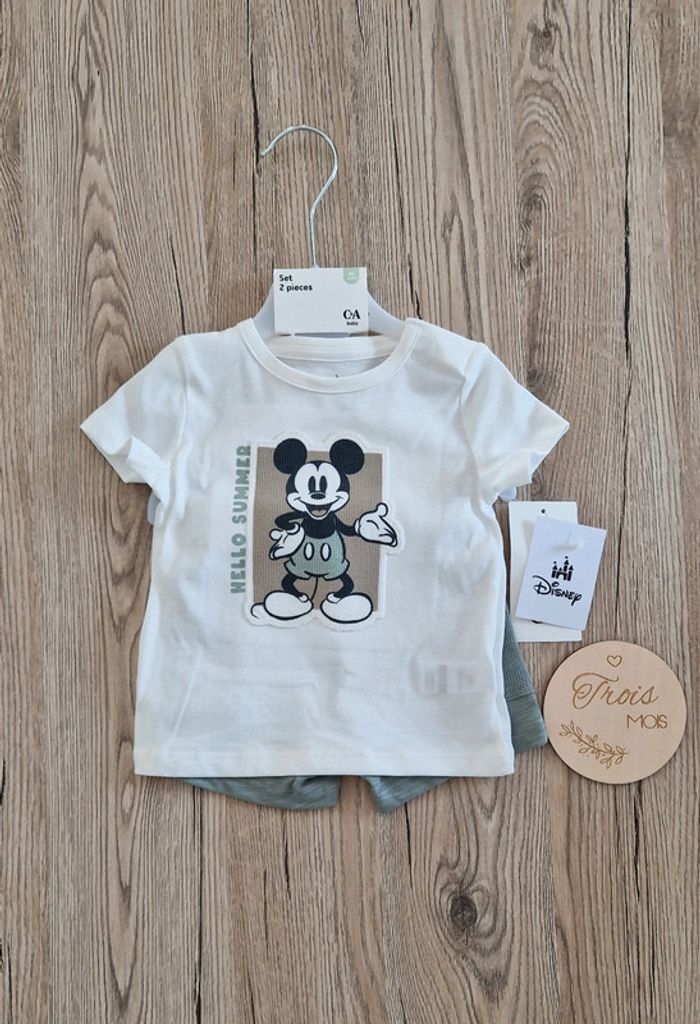 Ensemble bébé garçon 3mois Disney Mickey