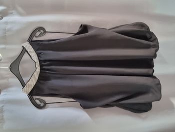 Top col strass ras le cou