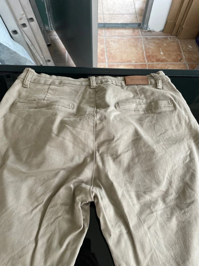 Pantalon beige de la marque Nina Carter, en taille L - photo numéro 9
