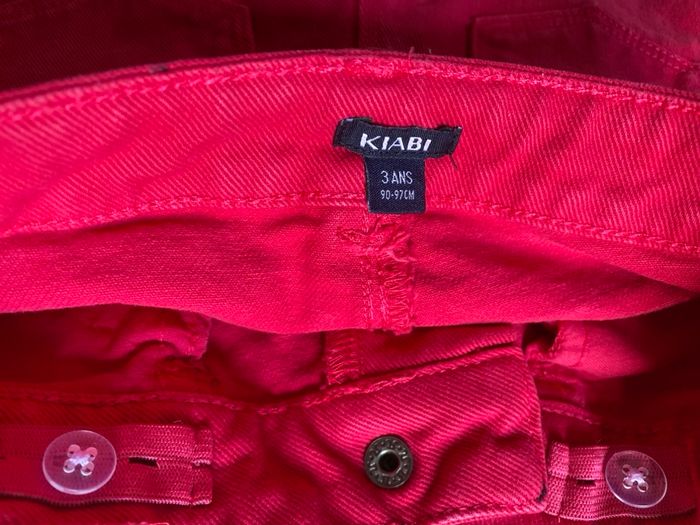 Pantalon jeans fuschia 3 ans kiabi - photo numéro 4