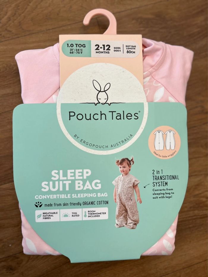 (New) sleep suit bag 2-12m 1.0 tog