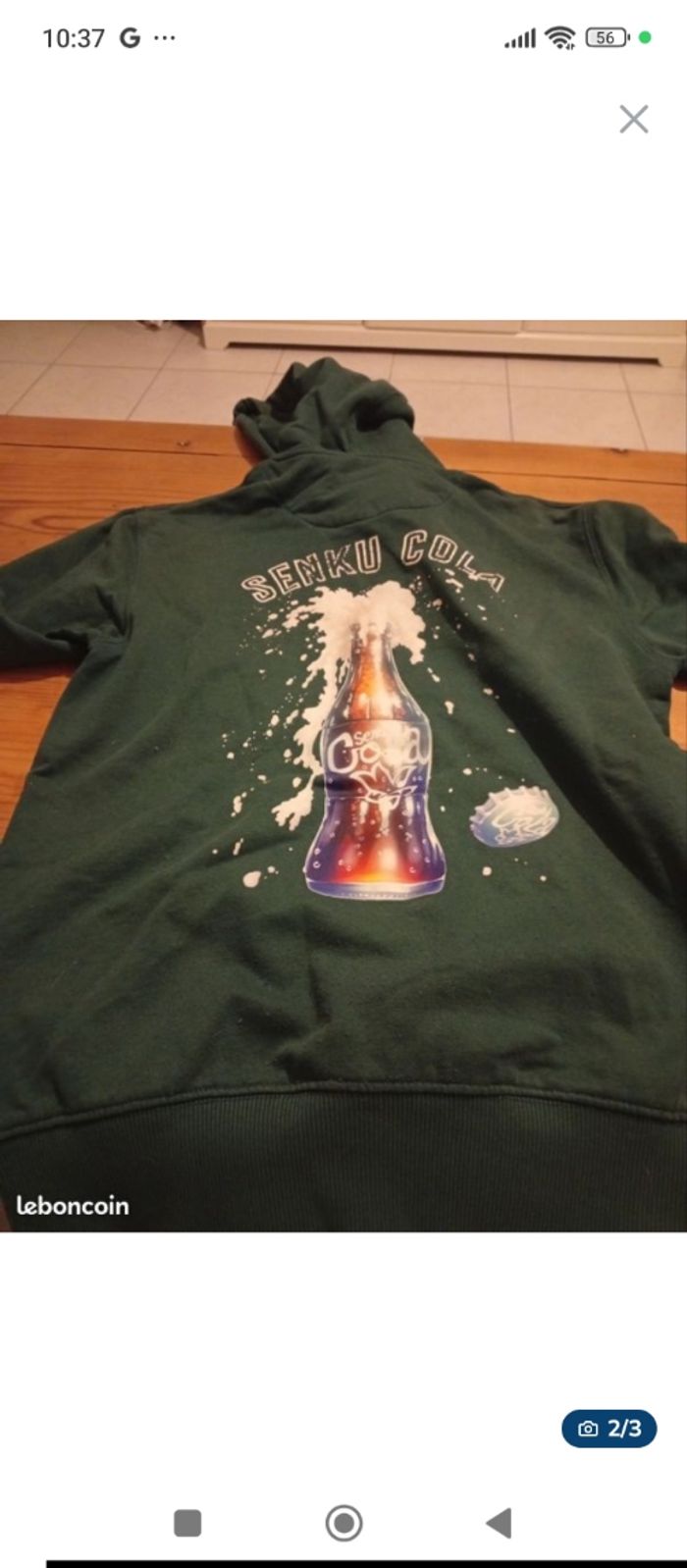 Sweat a capuche dr stone - photo numéro 2