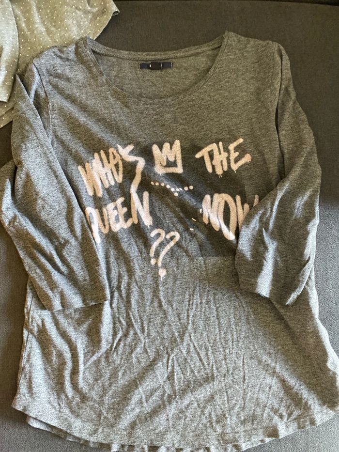 Lot 6 tee shirt longues manches fille 12 ans - photo numéro 10