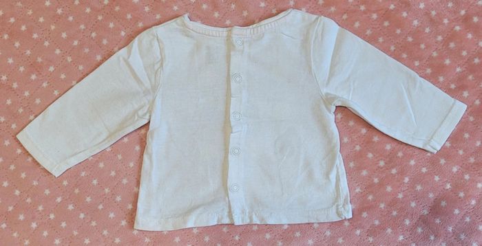 Lot de 2 t-shirts manches longues - Taille 1mois, 53cm - photo numéro 6
