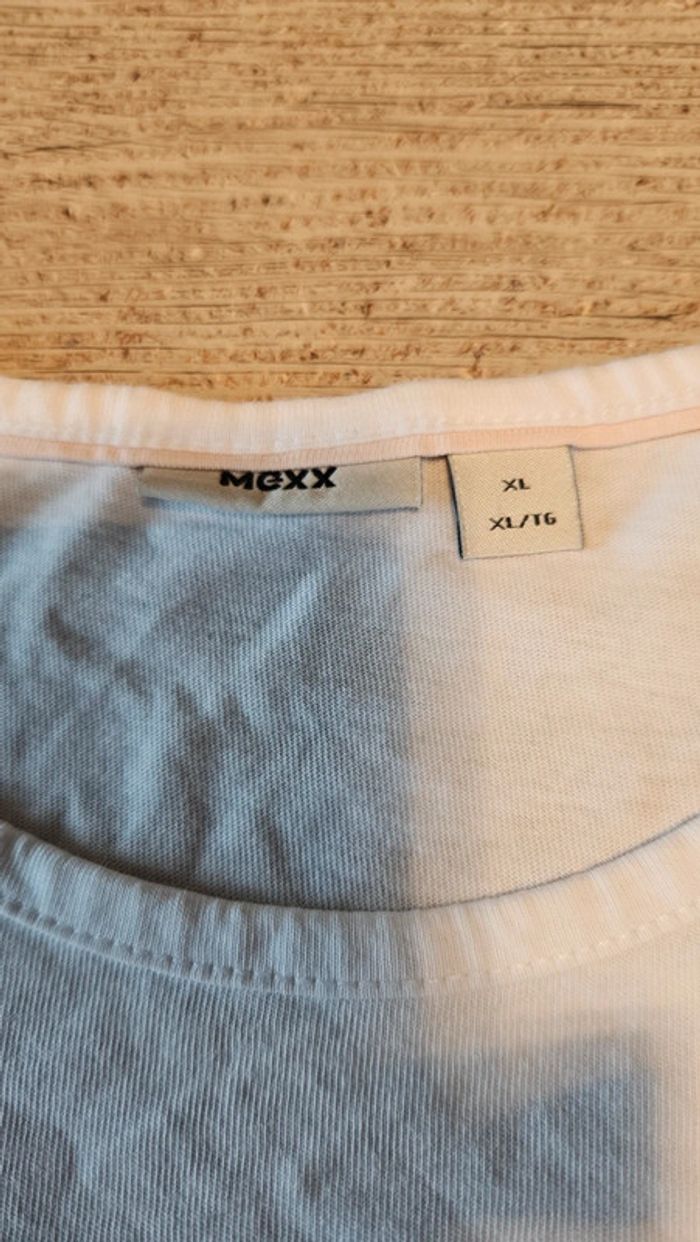 T shirt blanc à manches courtes avec chat, Mexx,9/10 ans - photo numéro 5