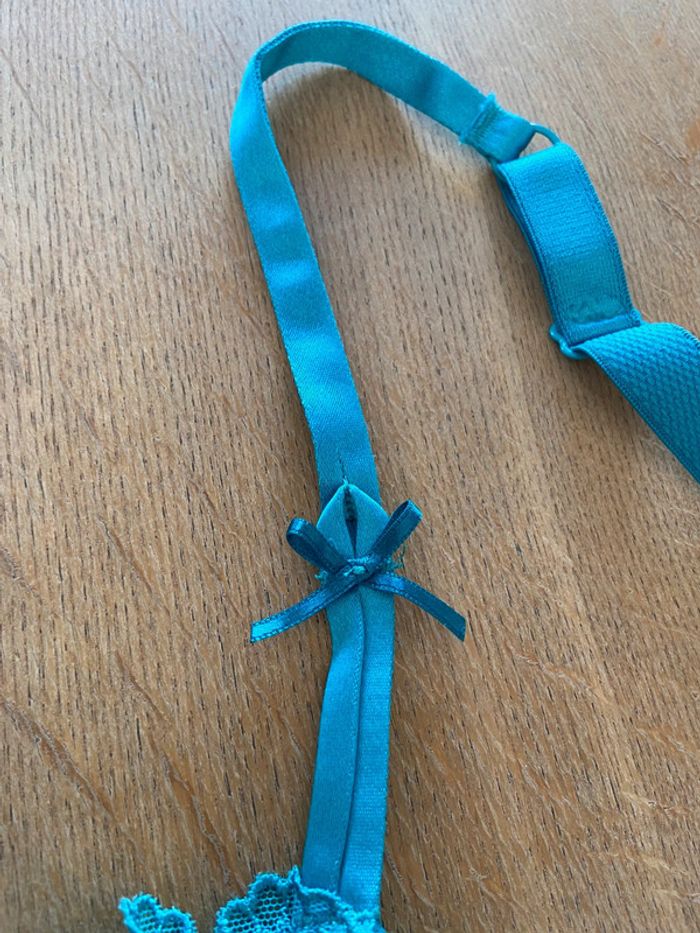 Soutien-gorge dentelle turquoise Antinea 90D - photo numéro 5