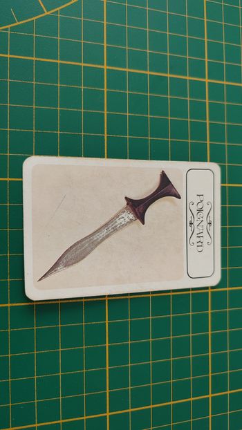 Carte poignard en l'état Cluedo miro-meccano pièce détachée jeu de société #E26