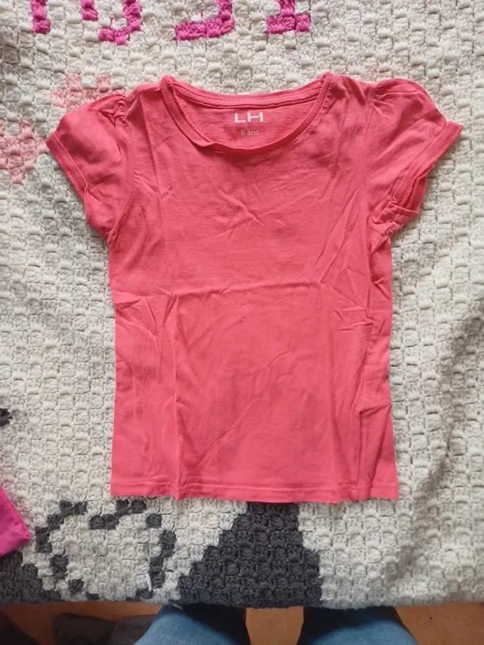 Tee shirt fuschia