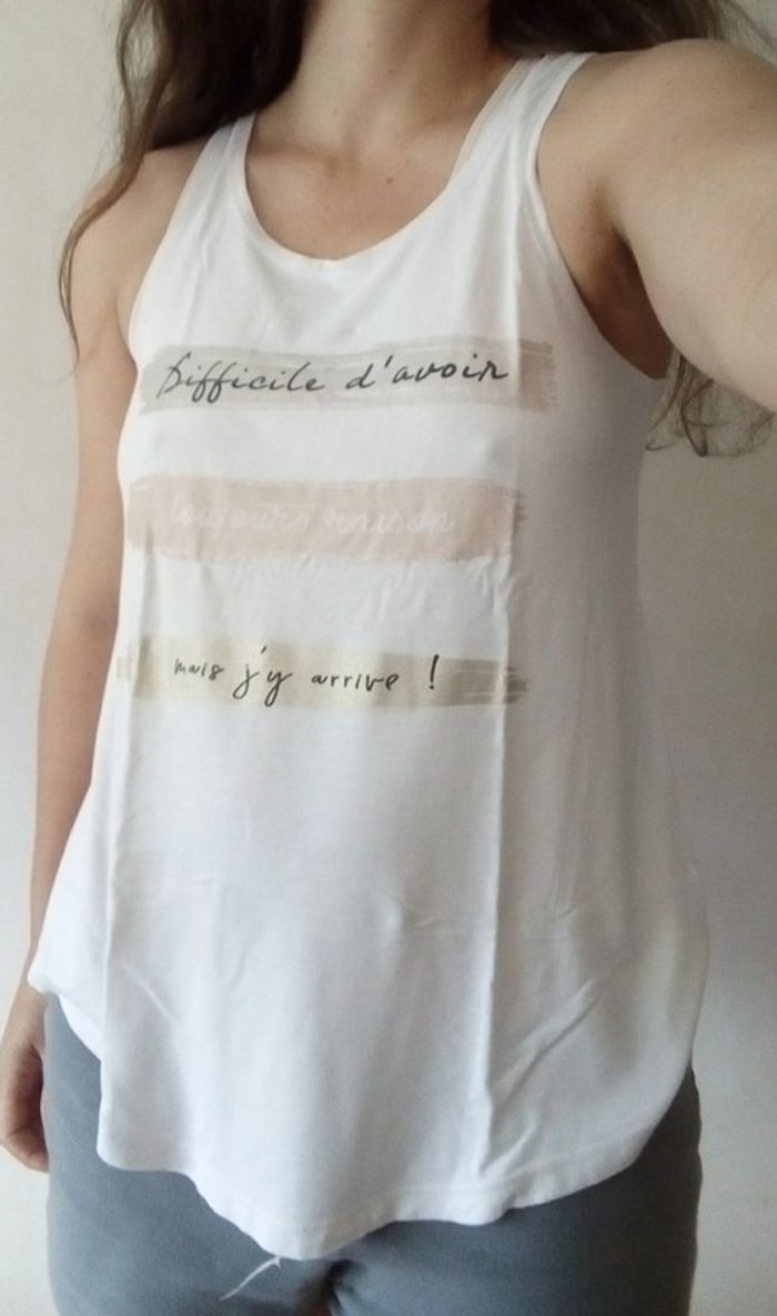 Débardeur / Top blanc Etam 38/M